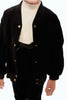Retrokid Vince Velvet Snap Black Cardigan