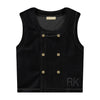 Retrokid Vince Boys Velvet Black Vest