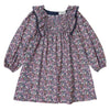 Tocoto Vintage Print Navy Flowers Dress