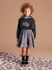 Tocoto Vintage Mini plush animal print skirt