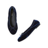 Tocoto Vintage Velvet Maryjane Navy Shoes