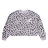 Tocoto Vintage Plush Animal Print Purple Sweatshirt