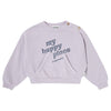 Tocoto Vintage Pockets "My Happy Place" Lilac Sweatshirt