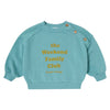 Tocoto Vintage Baby Kid " The Weeked Family" Dark Green Sweatshirt