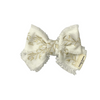 Limited Edition White LE Embroidery Bow Mini