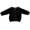 Crew kids Black Velour Cardigan