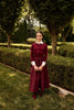 Little Parni Teen Taffeta Burgundy Skirt K559