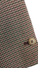 Nupkeet Boys 2 Button Burgundy/Black Check Blazer with Flap Pockets