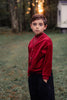 Mini Nod Velour Boys Wine Sweater