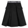 Karl Lagerfeld Black Mid Length Skirt With Large Side Pocket