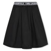 Karl Lagerfeld Black Mid Length Skirt With Large Side Pocket