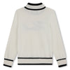 Karl Lagerfeld Kid Girl "Mini Me" High Collar Signature Chalk Sweater