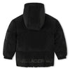 Karl Lagerfeld Kid Boy Short Hooded Puffer Black Jacket