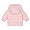 Karl Lagerfeld Baby Girl Reversible In Faux Fur Rose Noir Jacket