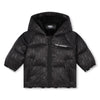 Karl Lagerfeld Black Puffer Jacket With KL Monogram