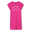 Karl Lagerfeld Girls Graphic Fuschia Dress