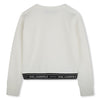 Karl Lagerfeld Girls Jacquard Ivory Sweatshirt