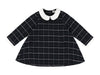 Morley Montana with White Collar Bleu Dress.