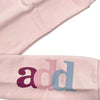 ADD Crewneck Sash Pink Sweatshirt with logo