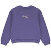 Calla Lili Girl with Embroidery Purple Sweatshirt.