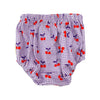 Piupiuchick Purple & White Checkered W/ Cherries Baby Bloomers