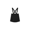 Coco Blanc Suspender Black Overalls