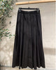 Sciacca Sunburst Pleat Black Midi Length Skirt