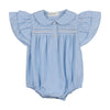 Bopop Blue Smocked Romper