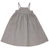 Calla Lili Girl Quilted Taupe Dress.