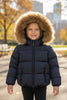 Colmar Baby Navy Jacket with Synthetic Detacheable Edge Hood