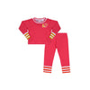 Little Parni Varsity Colorblock Doll Pink Pajamas D04 FINAL SALE