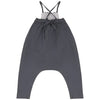 Calla Lili Baby Girl with Embroidery Grey Romper.