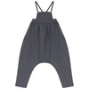 Calla Lili Baby Girl with Embroidery Grey Romper.
