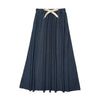 Urban Edge Drawstring Navy Denim Skirt