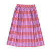 Piupiuchick Lavender Checkered Long Skirt W/ Front Pockets