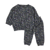 Farren and Me French Terry 2-Piece  Navy Liberty Print Set.