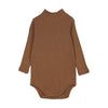 Farren and Me Mockneck Ochre Onesie.