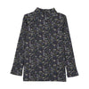 Farren and Me Mockneck Navy Liberty Print T-Shirt.