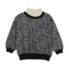 Farren and Me Oversized Turtleneck Navy Liberty Print Sweatshirt.