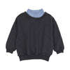 Farren and Me Oversized Turtleneck Navy Sweatshirt.