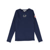 Little Parni Girls Est Long Sleeve Blue Tshirt K510