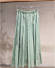 Sciacca Sunburst Pleat Mint Midi Length Skirt
