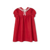 Madeleine Girl Shortsleeve Red Sailor Dress