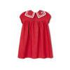 Madeleine Girl Shortsleeve Red Sailor Dress
