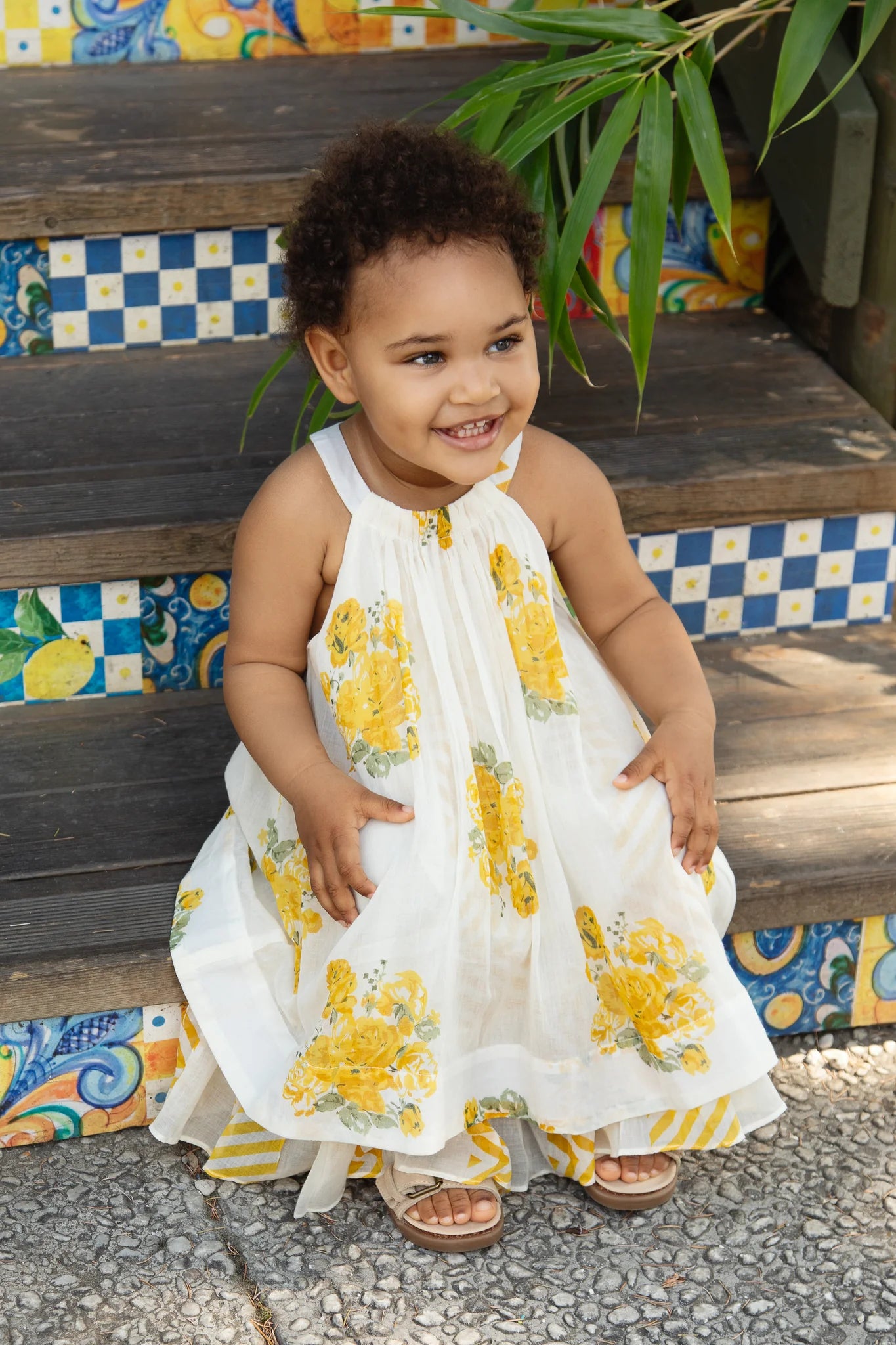 Yo Baby Pia Halter Swing Off White Dress 9-12M / Off White, Size 9-12M | Macaroni Kids Yo Baby Pia Halter Swing Off White Dress 9-12M / Off White, Size 9-12M | Macaroni Kids