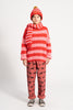 Piupiuchick Red & pink stripes Knitted sweater