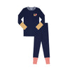 Little Parni Varsity Colorblock Navy Pajamas PJ88 FINAL SALE