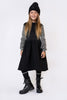 Retrokid Scuba Knit Twirl Dress Black/Cream