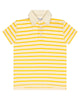 Little Parni Wide Striped Boys Yellow/Ivory Polo K615