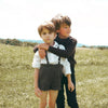 Calla Lili Boy Tweed Grey/Brown Short with Suspenders